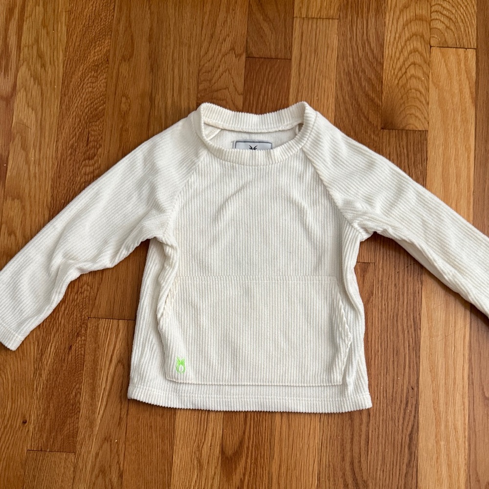Dudley Stephens Kids Cream Ribbed Sweater